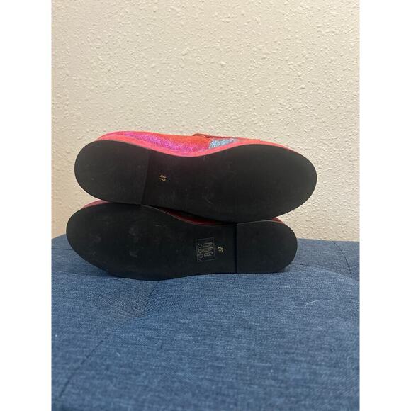 House of Holland Iridescent Rainbow Platform Loafers Women’s Size 6.5 / 37 - Picture 6 of 9